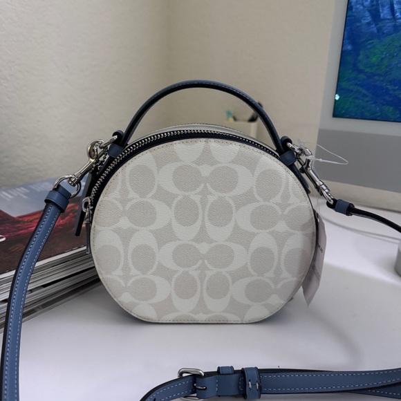 coach Canteen Crossbody In Signature Canvas With Varsity Motif CB870 - Picture 3 of 8